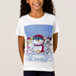 Cute och Whimsics-Snögubbar T Shirt