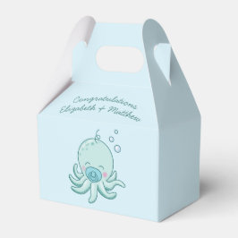 Cute Octopus Baby Shower Kawaii Blue Boy Presentaskar