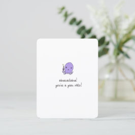 Cute Octopus Birthday Card Julkort