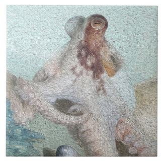 Cute Octopus Kakelplatta