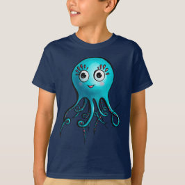 Cute Octopus Kawaii Tecknad Sea Animal T Shirt