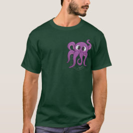 Cute Octopus Pocket Dark T Shirt