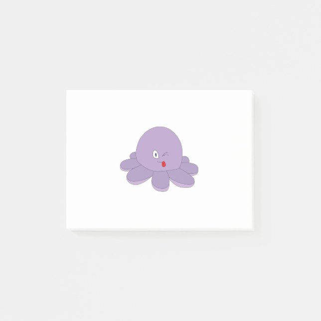 Cute Octopus Post-it Block (Framsida)