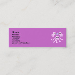 Cute Octopus-profilkort Mini Visitkort