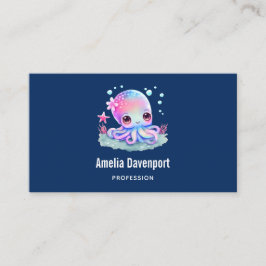 Cute Octopus Sea Creature Visitkort