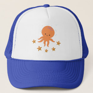 Cute Octopus Starfish Tecknad Keps