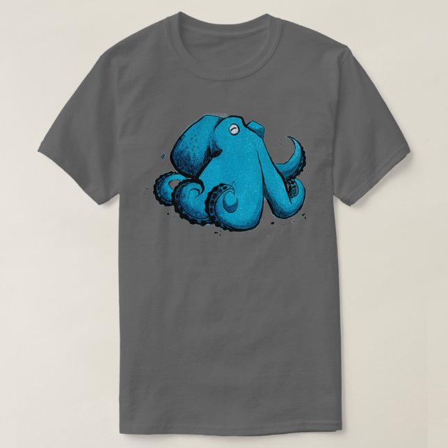 Cute octopus sticker Fantasy art T Shirt (Design framsida)