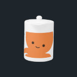 Cute Octopus-Tecknad<br><div class="desc">En söt tecknad av orange.</div>