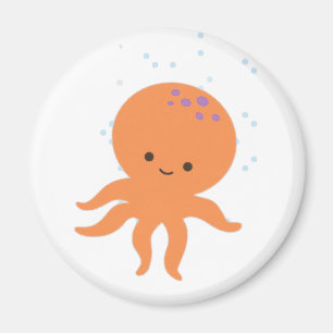Cute Octopus-Tecknad Magnet
