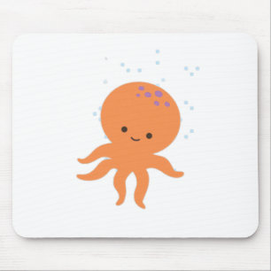 Cute Octopus-Tecknad Musmatta