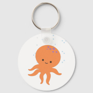 Cute Octopus-Tecknad Nyckelring