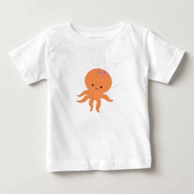 Cute Octopus-Tecknad Tröja (Framsida)