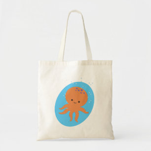 Cute Octopus-Tecknad Tygkasse