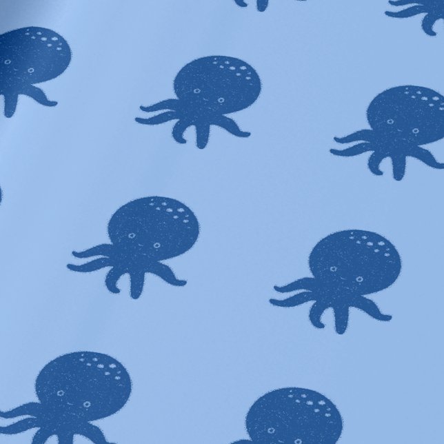 Cute Octopus-Tecknaden Gammal Papper utskrift Presentpapper (Skapare uppladdad)