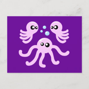 Cute Octopus Vykort
