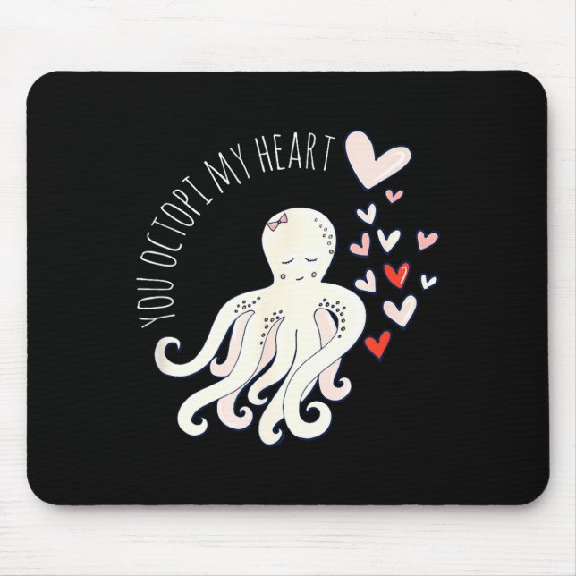 Cute Octopus, You Octo My Heart, Valentine  Musmatta (Framsidan)