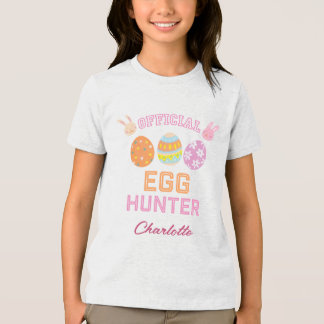 Cute Official Egg Hunter Easter Kids Name T Shirt