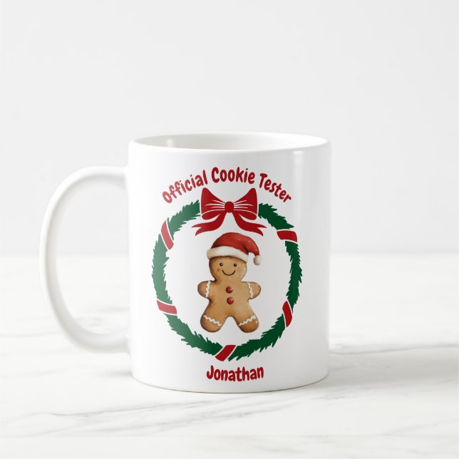 Cute Officiell Cookie Tester-jul Kaffemugg (Vänster)