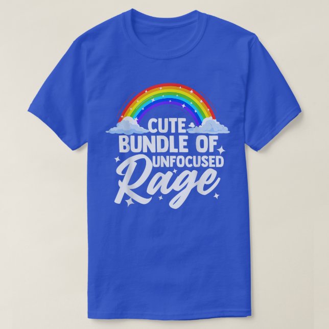 Cute Ofokuserad Rage Bundle Funny Gift Pastel Goth T Shirt (Design framsida)