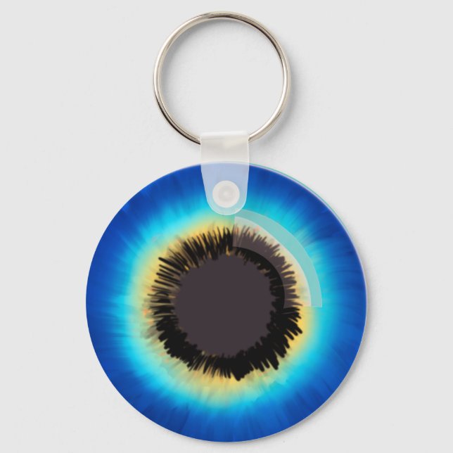 Cute Öga Button Nyckelring (Framsida)