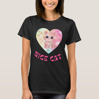 Cute ögon för fin katt t shirt