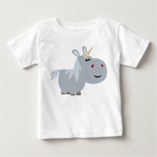 Cute Ogranskable Tecknad Unicorn Baby T-Shirt