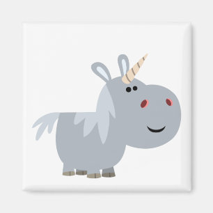Cute Ogranskable Tecknad Unicorn Magnet