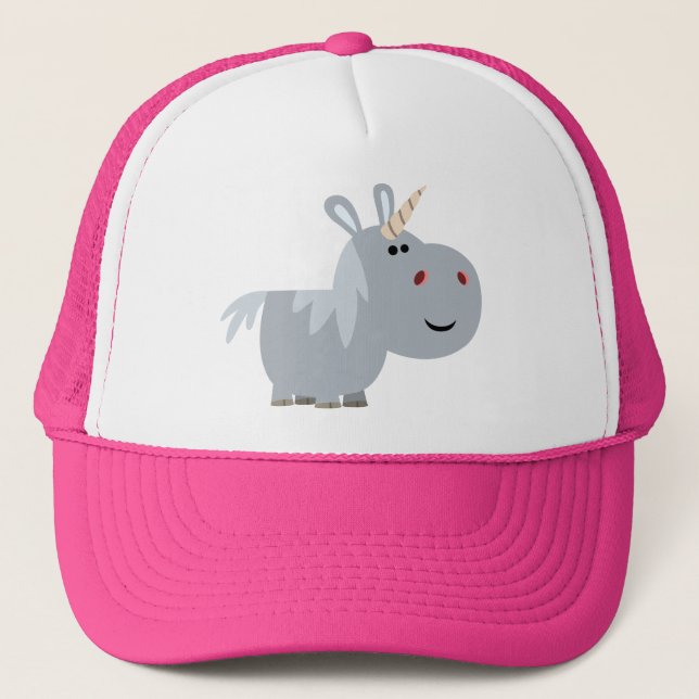 Cute Ogranskbar Tecknad Unicorn Hat Keps (Framsida)
