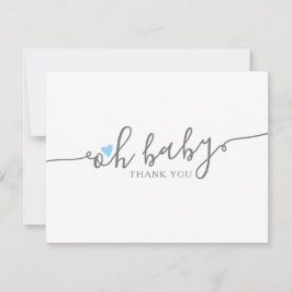 Cute Oh Baby Heart Boy Shower Tack