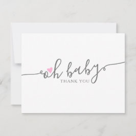 Cute Oh Baby Heart Girl Baby Shower Tack