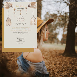 Cute Oh Boy Barnkläders Shower-inbjudan Inbjudningar