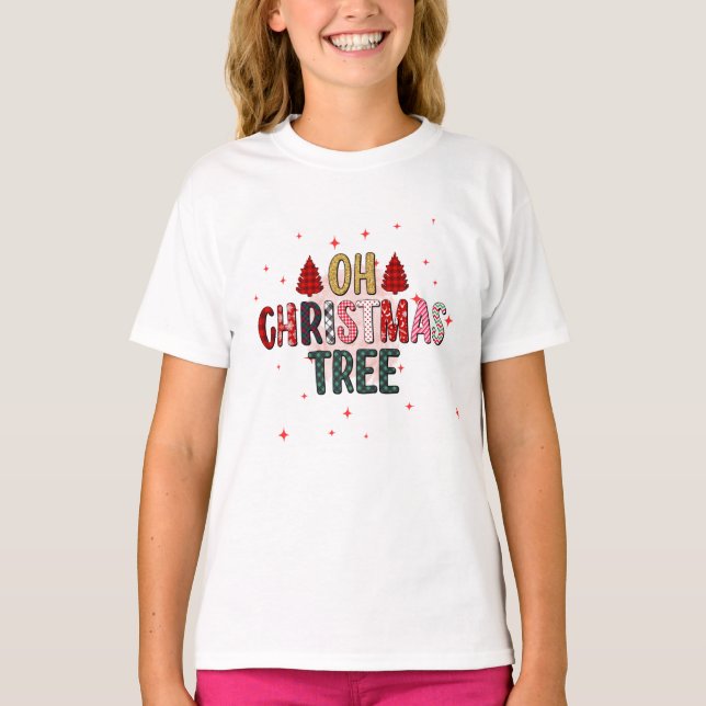 Cute OH Julgran T Shirt (Framsida)