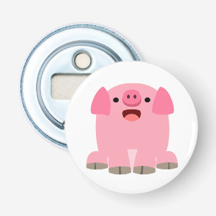 Cute Oinking Tecknad Gris Flasköppnare