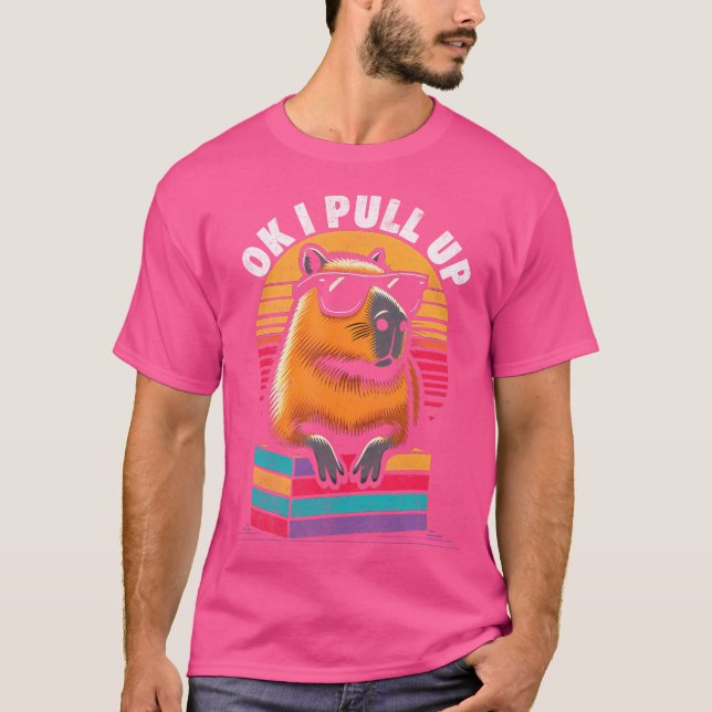 Cute Ok, jag tar upp Capybaras Älskare Funny Capyb T Shirt (Framsida)
