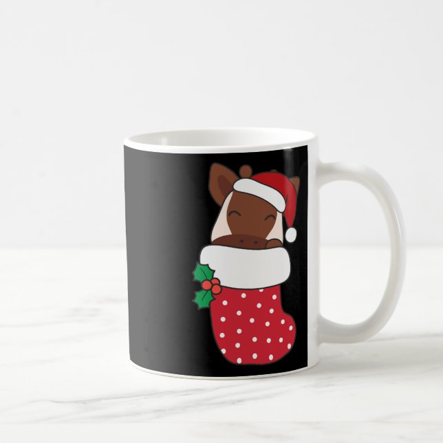 Cute Okapis i julklapp för jul Kaffemugg (Höger)