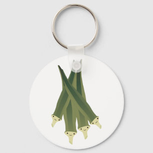 Cute Okra Nyckelring