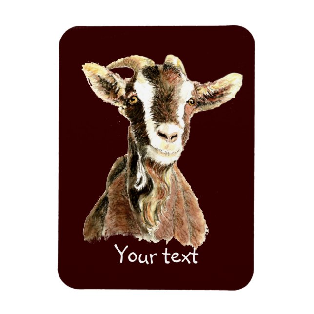 Cute Old Goat, Farm Animal Humor Magnet (Vertikal)