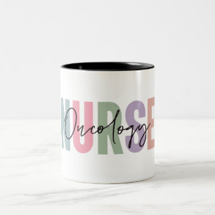 Cute Oncology Nurse Två-Tonad Mugg