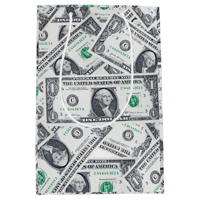 Cute One Dollar Bill GIFT BAG (Framsidan)