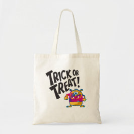 Cute One-Eyed Monster Halloween Tote Bag Tygkasse