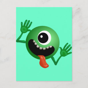 Cute One Eyed Monster Vykort