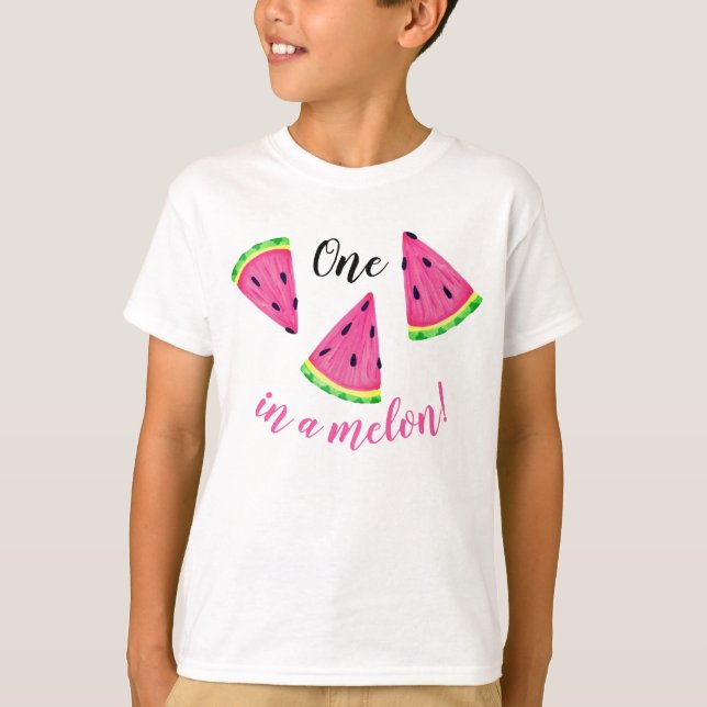 Cute One i Melon Vattenmelon-flickor T Shirt (Framsida)