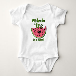 Cute One i Melon Watermelon Första födelsedag T Shirt