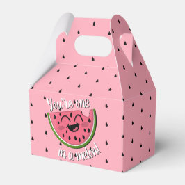 Cute One i Melon Watermelon Girl Första födelsedag Presentaskar