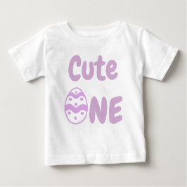 Cute One Påsk 1:a födelsedagen Baby T-Shirt