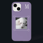 Cute One Photo Hund - första Lilan<br><div class="desc">Den här söta telefonväskan har Olive,  en vacker labradoblandning. Foto och initial är anpassade.</div>