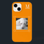 Cute One Photo Hund - första Orangen<br><div class="desc">Den här söta telefonväskan har Olive,  en vacker labradoblandning. Foto och initial är anpassade.</div>