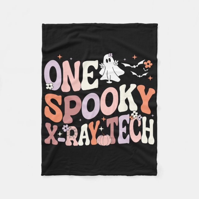 Cute One Spooky X-ray Tech Radiology Technician ha Fleecefilt (Framsidan)