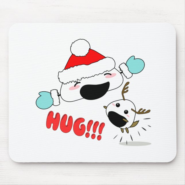 Cute Onigiri Gitarr Plektrum Gel Mouse Pad Musmatta (Framsidan)