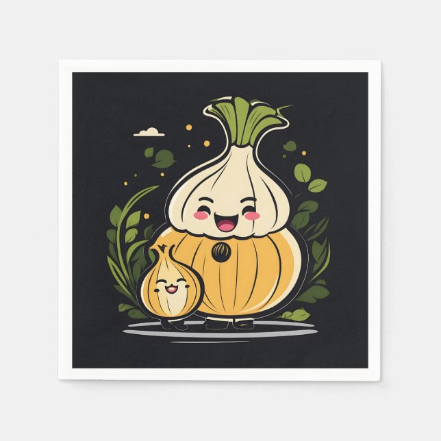 Cute Onion Äventyr Pappersservett (Framsidan)